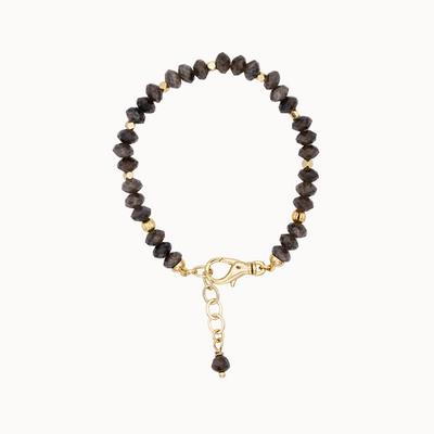 Perlenarmband Labradorit Braun für Charms