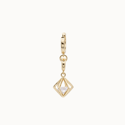 Charm Zirkon im Styling an MAVEMO Basiskette