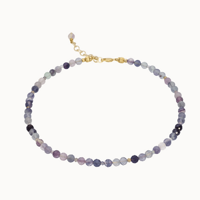 Perlenkette Fluorit für Charms