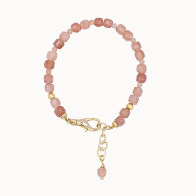 Perlenarmband Rosa