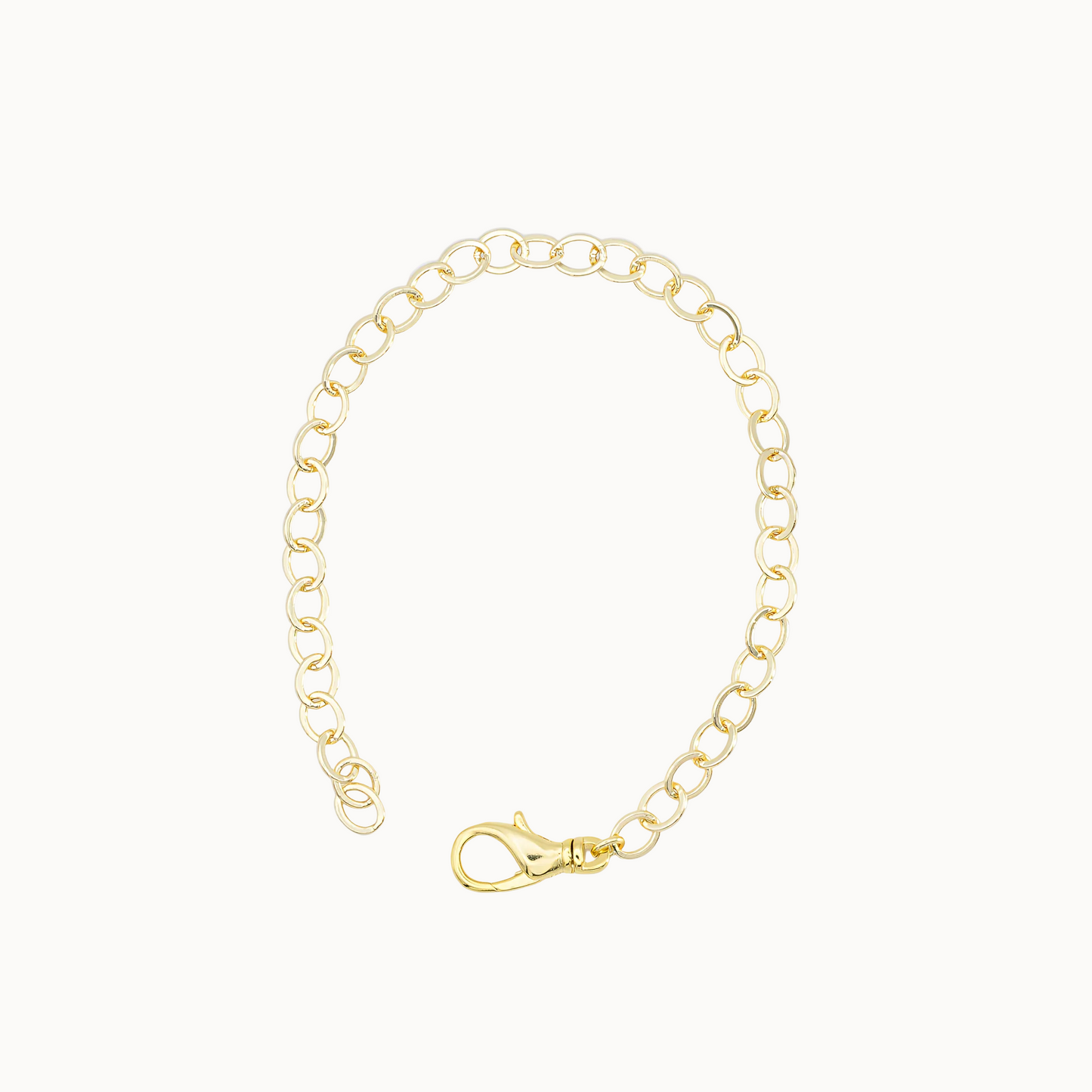 Basisarmband goldfarben für Charms – MAVEMO Elements modulares Schmucksystem