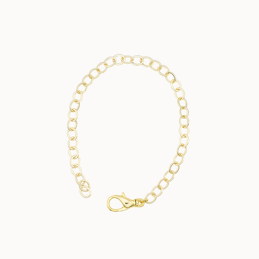 Basisarmband goldfarben für Charms – MAVEMO Elements modulares Schmucksystem