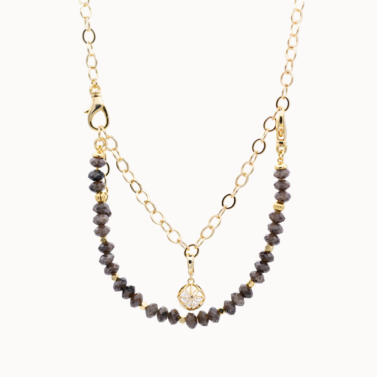 Charm Käfigkugel mit Zirkon – modulares Schmucksystem