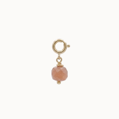 Charm Steinperle Altrosa