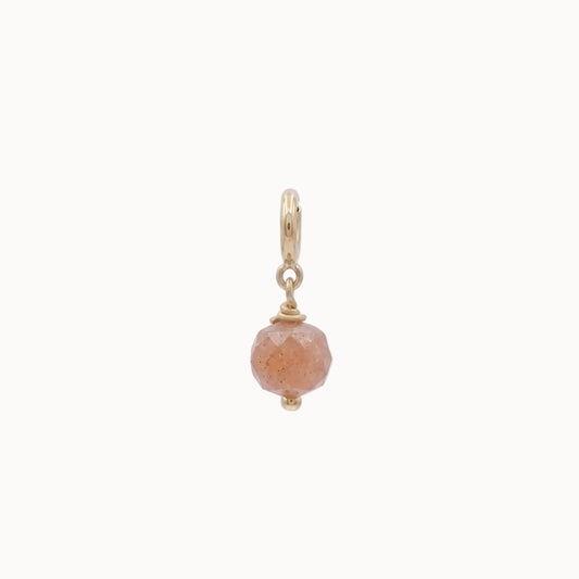 Charm Steinperle Altrosa
