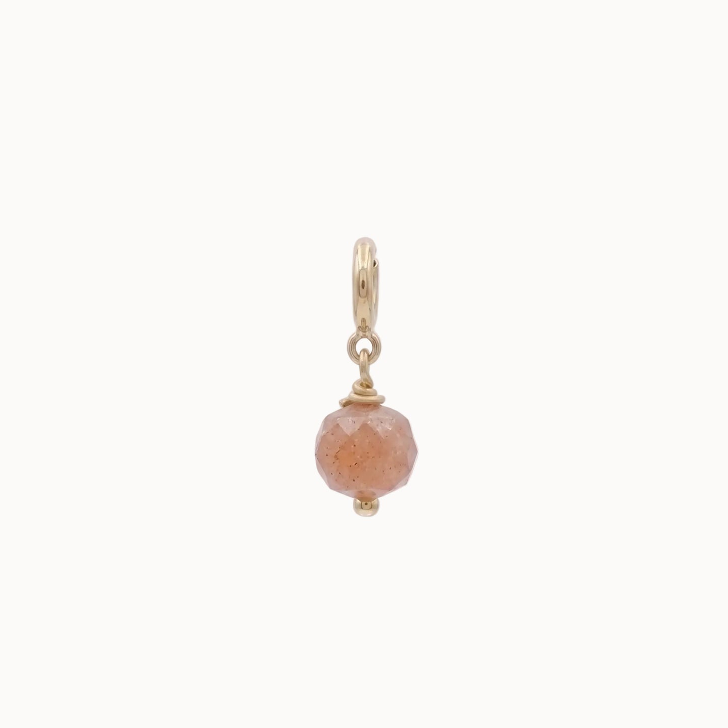 Charm Steinperle Altrosa