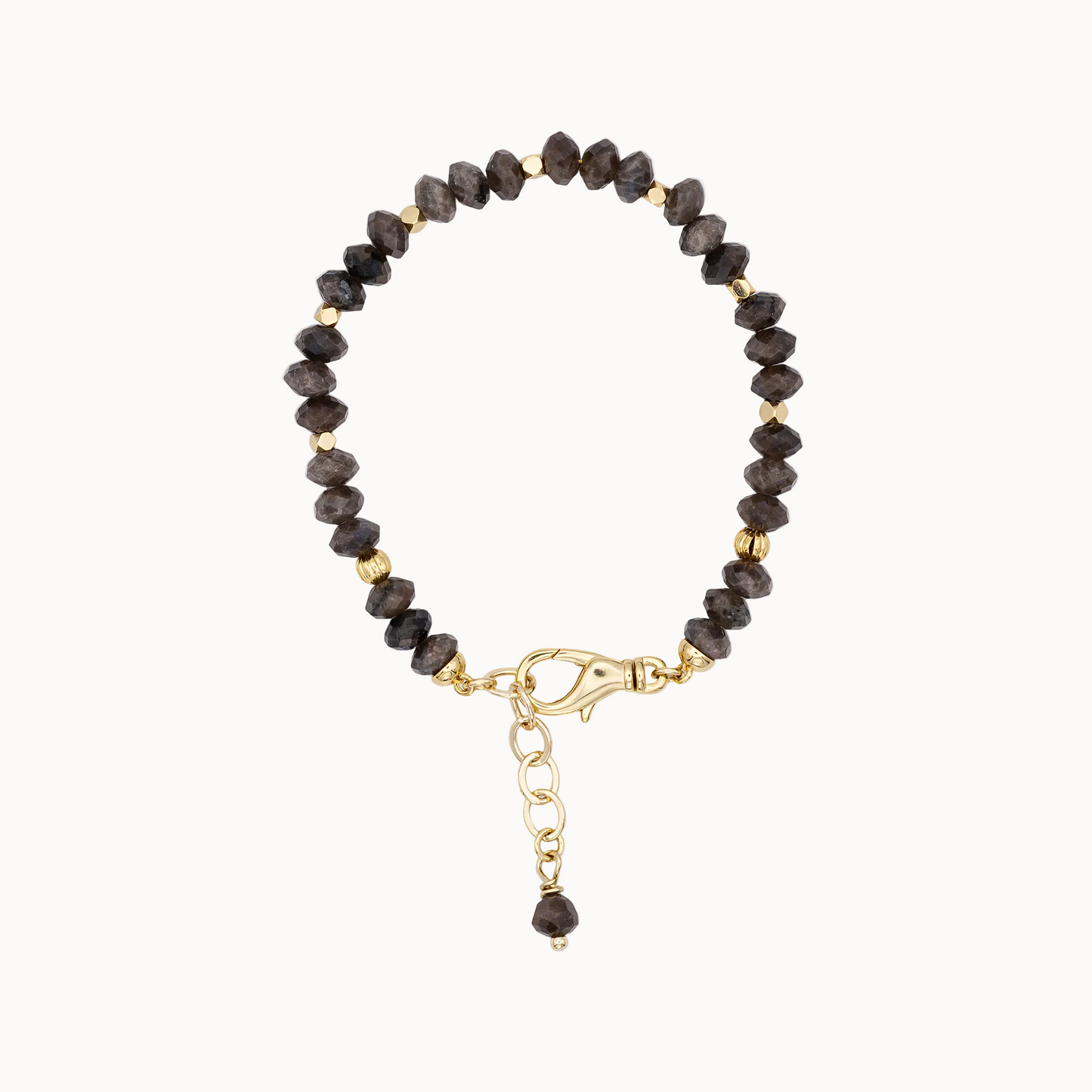 Perlenarmband aus braunen Steinperlen – MAVEMO Elements modulares Schmucksystem