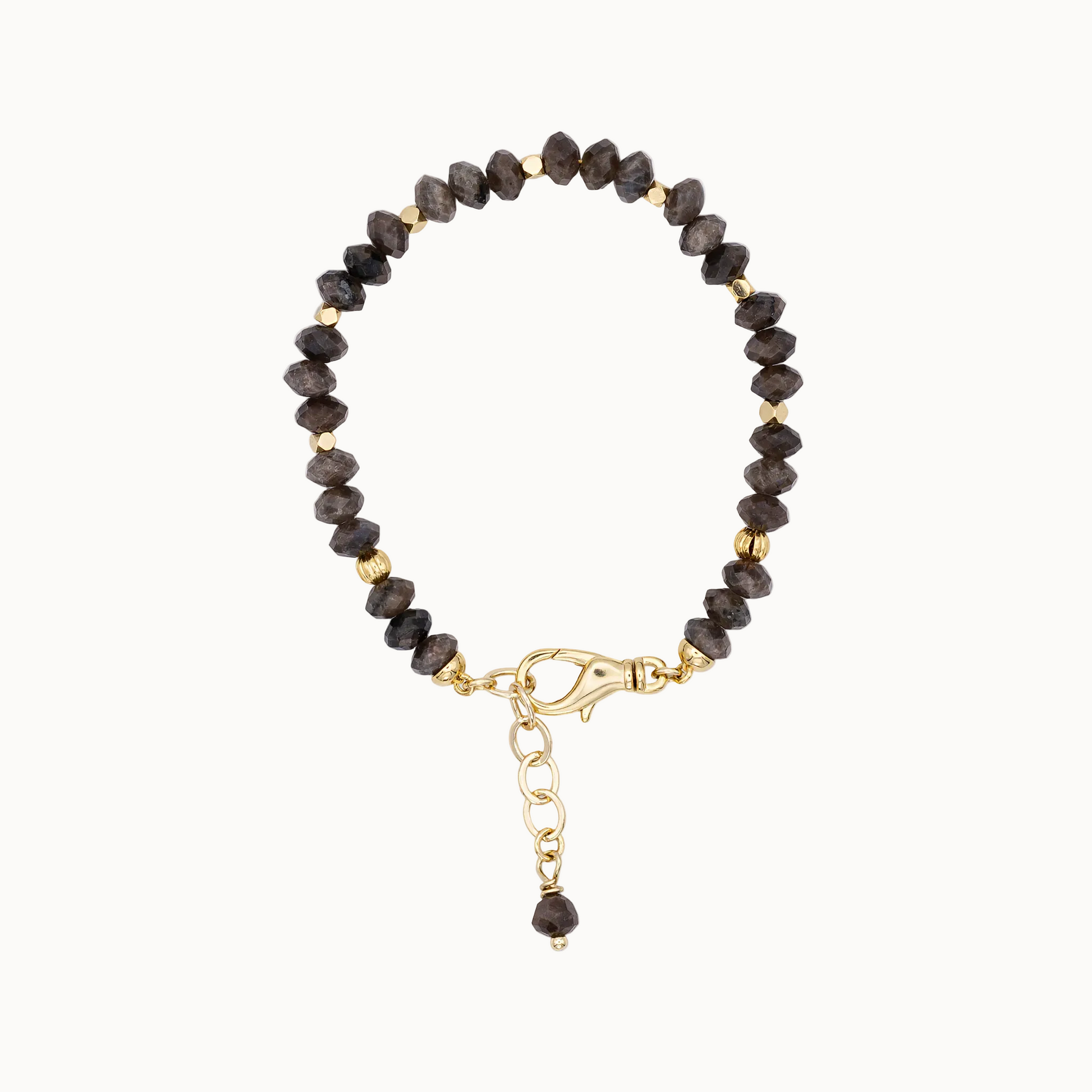 Perlenarmband aus braunen Steinperlen – MAVEMO Elements modulares Schmucksystem